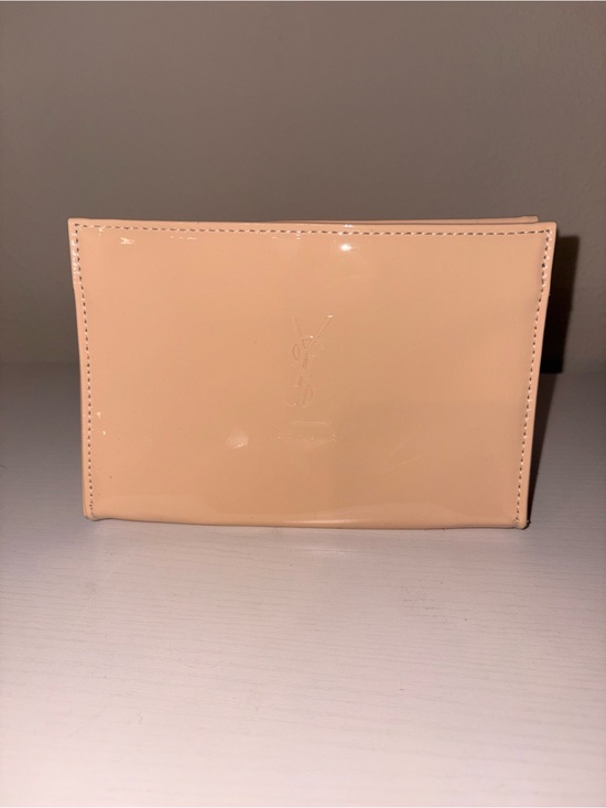 Saint Laurent Handbags - YSL Beaute Patent Leather Pouch in Nude